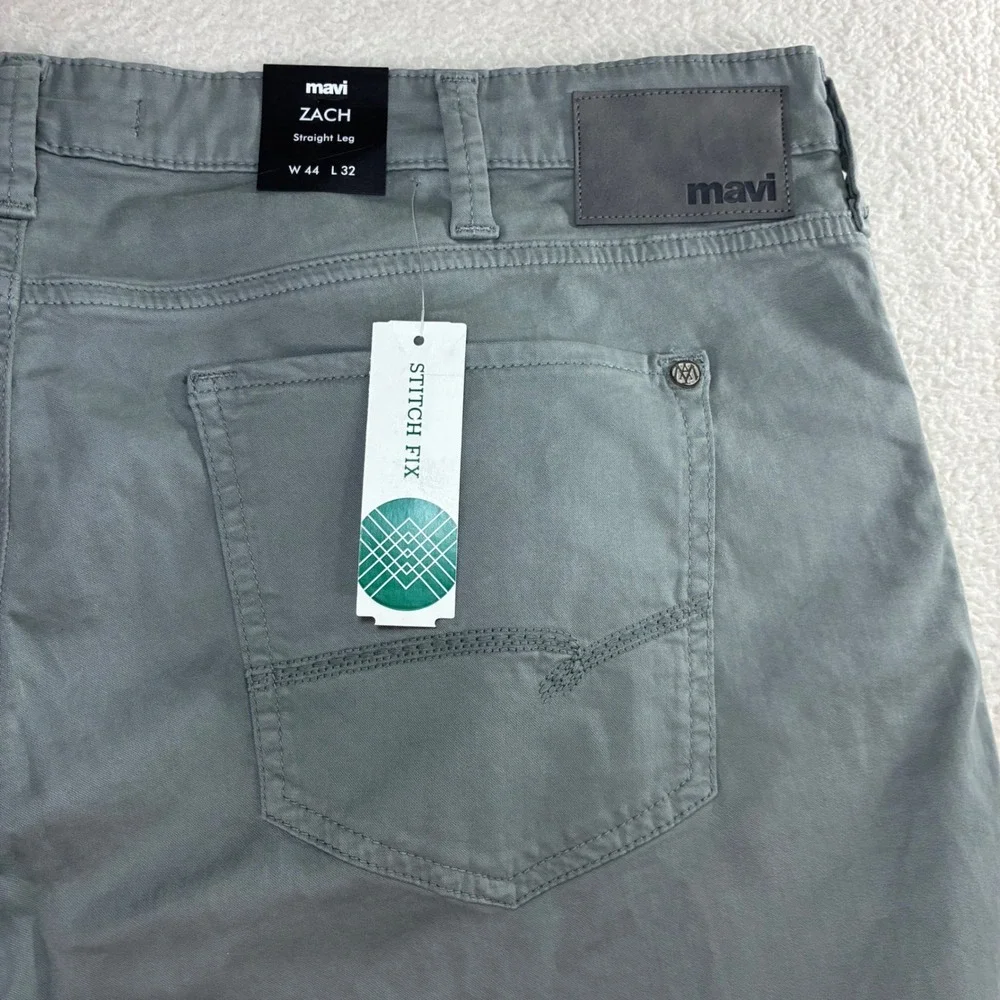 Mavi Zach Straight Leg Pants Men 44x32 Gray Cotton Stretch Casual Preppy NWT